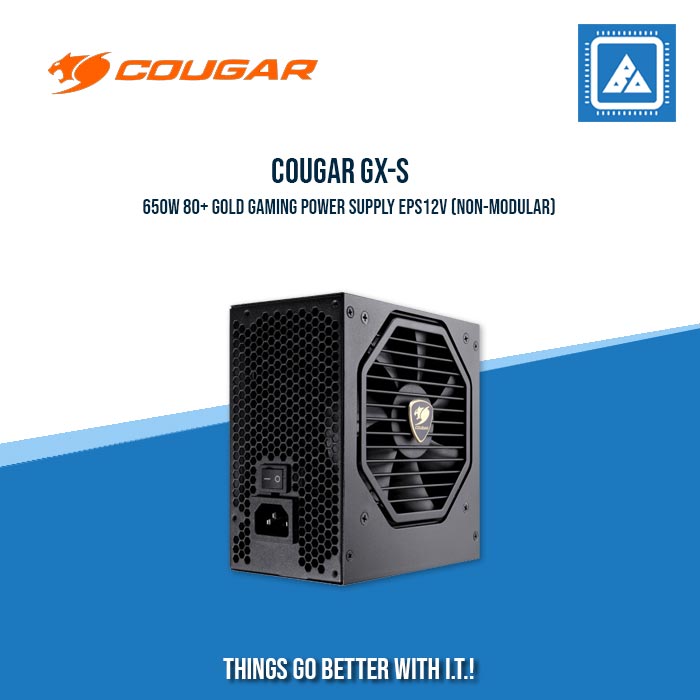 COUGAR PSU GX-S 80 PLUS GOLD / 650W | 750W / FIXED OUTPUT CABLE COUGAR PSU GX-S 80 PLUS GOLD / 650W | 750W / FIXED OUTPUT CABLE